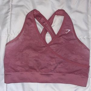 Gymshark Pink Camo Sports Bra